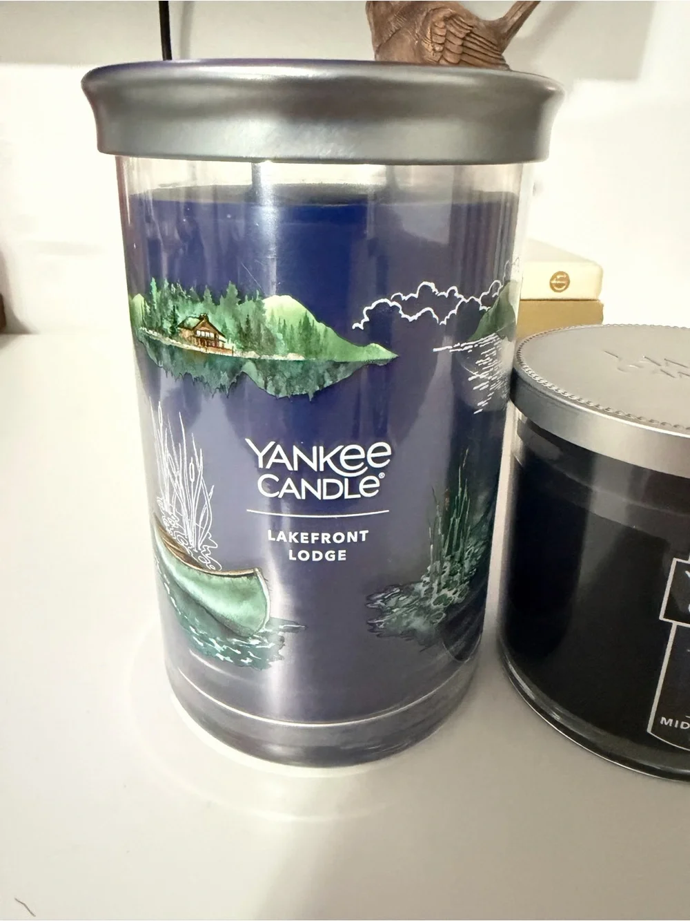 Yankee Candle Lakefront Lodge & Midsummer's Night Duo - Navy & Black